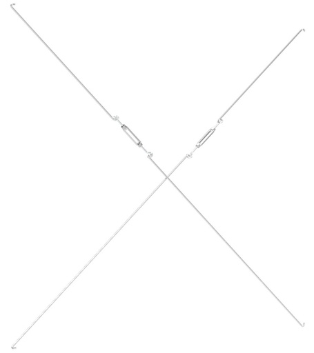 Crociera di irrigidimento, L15 x P10 x H1290/1340 mm