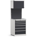 Modulo con cassettiera, 6 cassetti, L 714 mm (cod. GARAGE001)
