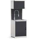 Modulo con lavandino e armadio con anta, L 714 mm