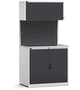 Modulo con armadio con ante a battente, L 1020 mm (cod. GARAGE016)