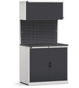 Modulo con armadio con ante a battente, L 1020 mm (cod. GARAGE017)