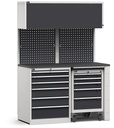 Modulo con cassettiera e carrello portautensili, L 1428 mm (cod. GARAGE027)