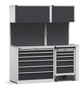 Modulo con cassettiera e carrello portautensili, L 1734 mm (cod. GARAGE036)