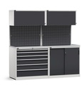 Modulo con cassettiera e armadio con ante scorrevoli, L 2040 mm (cod. GARAGE051)
