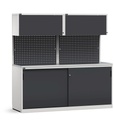 Modulo con armadio con ante scorrevoli, L 2040 mm (cod. GARAGE053)
