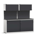 Modulo con armadio con ante scorrevoli, L 2040 mm (cod. GARAGE054)