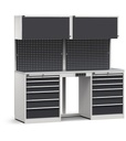 Modulo banco da lavoro con cassettiere, L 2040 mm (cod. GARAGE063)