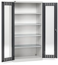 Armadio da officina con porte a battente fessurate in policarbonato, L 1023 mm