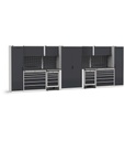 Sistema modulare di arredo officina – Grigio chiaro + Grigio antracite (RAL 7035+7016) – 5515 × 640 × 2000 mm