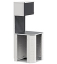 Angolo per officina – Grigio chiaro + Grigio antracite (RAL 7035+7016) – 714 × 754 × 2000 mm