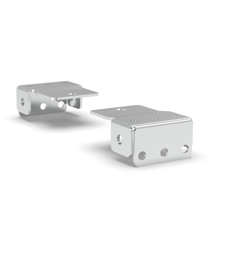 Pair of flush leg brackets, W73 x D90 x H40 mm