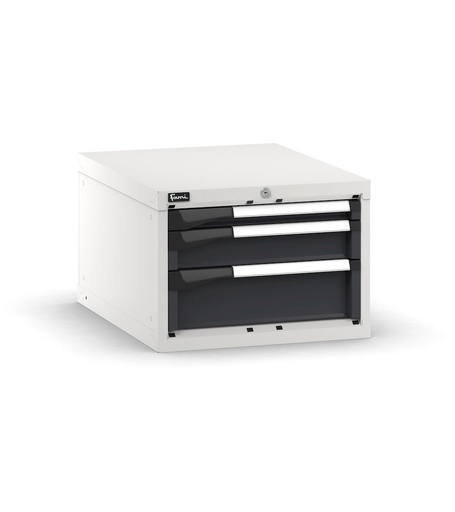 Master drawer cabinet with 3 drawers 1x50 1x100 1x150 – H 400 mm