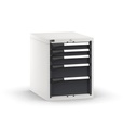 Cassettiera Master con 5 cassetti 2x75 1x100 1x150 1x200 – H 700 mm