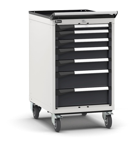 Armoire à tiroirs sur roues avec 7 tiroirs 1x50 2x75 2x100 2x150 Master – H 1022 mm