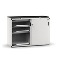 Cassettiera Master con porte scorrevoli con 6 cassetti 6x75 2xPE – H 1022 mm