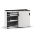 Cassettiera Master con porte scorrevoli con 10 cassetti 10x75 – H 1022 mm
