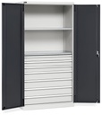 Armadio con porte a battente Perfom – 54×27 EH 7 cassetti
