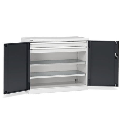 Armario con puertas batientes Perfom – 64×27 EH 2 cajones