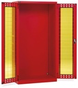 Armadio DPI con ante battente fessurate Safe Crash, L1023 x P555 x H2000 mm