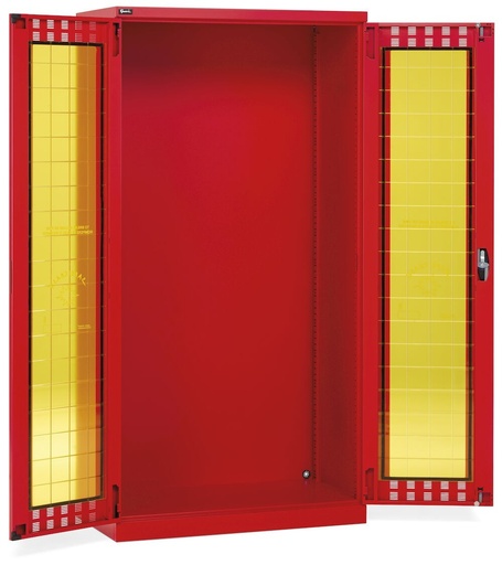 Safe Crash PPE cabinet with louvred hinged doors, empty, W1023 x D555 x H2000 mm