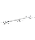 Kit tubo Ø22 appendiabiti, L458 x P23 x H56 mm