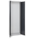Armadio portacontenitori vuoto a battente per Picking Box Air, L700 x P267 x H1996 mm, grigio chiaro e antracite