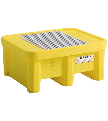 Polyethylene sump with grating, W925 x D800 x H420 mm