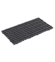 Tappeto antisdrucciolo in polietilene, L800 x P400 x H25 mm