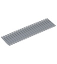Divisorio a pettine in polipropilene per cassetta Euro Box 600x400 – H 100 mm