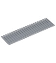 Divisorio a pettine in polipropilene per cassetta Euro Box 600x400 – H 100 mm