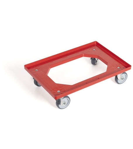 Carrello con ruote per cassetta Euro Box 600x400 – H 170 mm