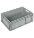 Contenitore Euro Box, mis. 6422, L600 x P400 x H220 mm, maniglie aperte