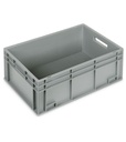Contenitore Euro Box, mis. 6424, L600 x P400 x H236 mm, maniglie aperte