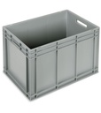 Contenitore Euro Box, mis. 6442, L600 x P400 x H423 mm, maniglie aperte