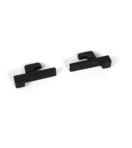 Sliding catch in conductive polypropylene for Euro Box lid, W44 x D9 x H24 mm