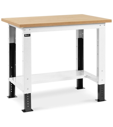 Work Up height-adjustable workbench, unassembled, 30 mm multiplex worktop