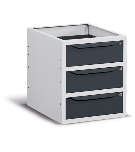 Armario An=500 mm con 3 cajones Al=150 mm Work Up – Al 570 mm