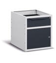 Armadio L=500 mm con 1 cassetto H=150 mm e 1 porta Work Up – H 570 mm