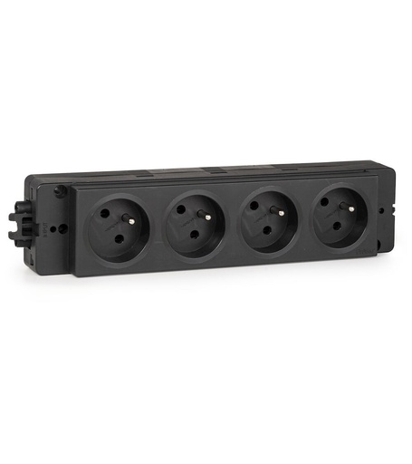 French multi-socket with 4 compartments