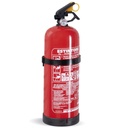 Porta estintore con estintore da 2 kg