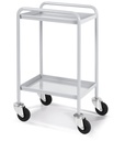 Carrello con base in acciaio con ruote – Cr senza freni
