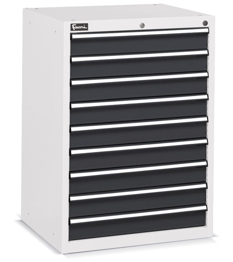 Armoire à tiroirs Flexa avec 9 tiroirs 9x100 – H 1002 mm