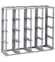 Scaffale monoblocco vuoto per 16 contenitori porta minuteria mis. 3