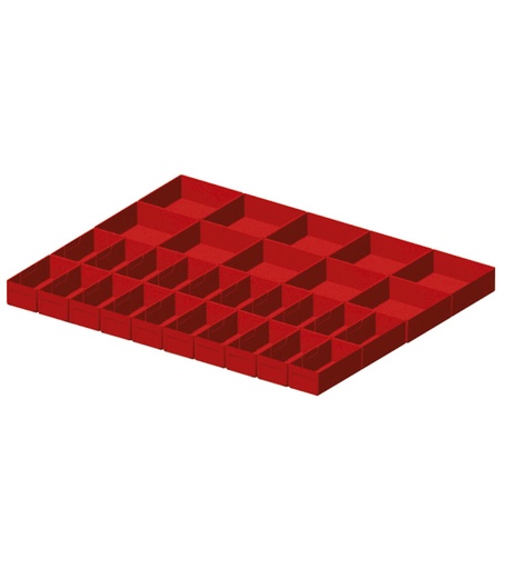 Divider box kit, 30 pieces, for drawers with H 50 mm, 45×36 EH