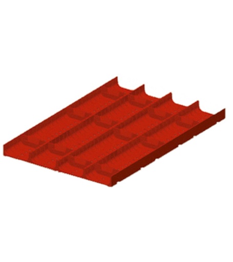 Dividers for 50/300 H mm drawers with 2 channels and transverse dividers, 18×27 EH
