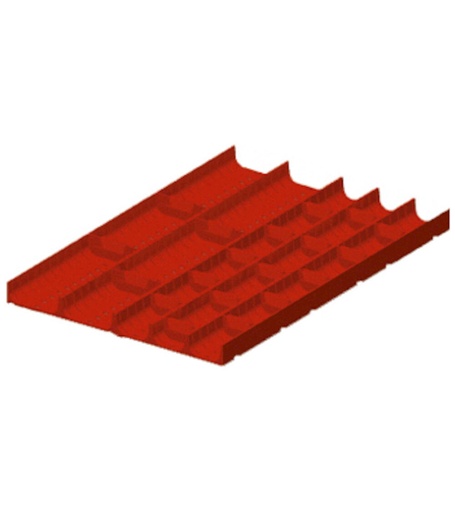 Dividers for 50/300 H mm drawers with 2 and 3 channels and transverse dividers, 18×27 EH