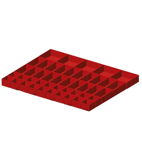 Divider box kit, 45 pieces, for drawers with H 75 mm, 45×36 EH