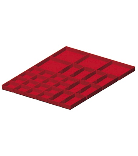 Divider box kit, 28 pieces, for drawers with H 75 mm, 27×36 EH