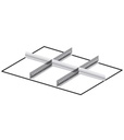 Set materiale di separazione per altezza frontale H=75 mm