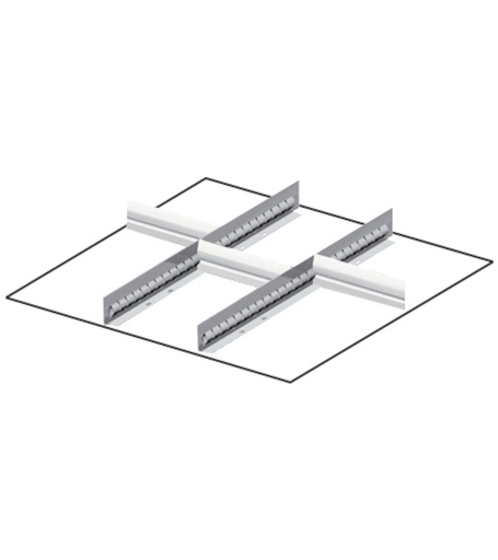 Drawer divider set for front height H=75 mm